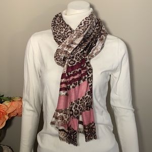 Leopard print scarf